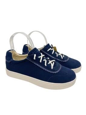 Spenco | 7D Camden Navy Faux Suede Lace Up Orthotic Comfort Sneakers